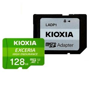 microSDXC 128GB ϋv KIOXIA LINVA EXCERIA High Endurance CLASS10 UHS-I R:100MB/s W:65MB/s SDA_v^t COe[ LMHE1G128GG2 