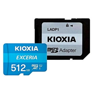 }CNSDJ[h 512GB microSDXC KIOXIA LINVA Ń EXCERIA CLASS10 UHS-I R:100MB/s SDA_v^t {pbP[W KLMEA512G 