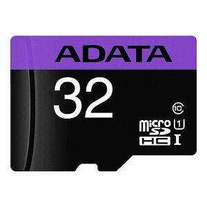 �}�C�N��SD�J�[�h 32GB microSDHC ADATA �G�[�f�[�^ CLASS10 UHS-I U1 R:30MB/s SD�A�_�v�^�t �C�O���e�[�� AUSDH32GUICL10-RA1 ����