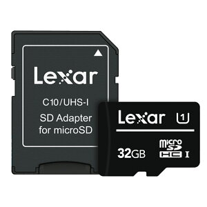 �}�C�N��SD�J�[�h 32GB microSDHC Lexar ���L�T�[ CLASS10 UHS-I U1 R:80MB/s SD�A�_�v�^�t �C�O���e�[�� LMS0C10032G-BNANJ ����