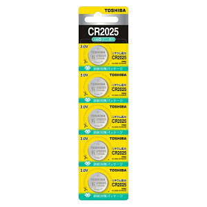 �{�^���d�r CR2025 5�� TOSHIBA ���� �R�C���d�r ���`�E���d�r 3V ����[�� (�����i DL2025 ECR2025) ����΍�p�b�P�[�W CR20255P(Z) ����