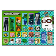 レジャーシート マインクラフト Minecraft 26 Sサイズ 1人用 遠足 ピクニック 防水 SKATER スケーター 子…