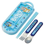 弁当用箸 トリオセット ブルーイ BLUEY SKATER スケーター 子供 箸16.5cm/スプーン・フォーク13cm スライ…