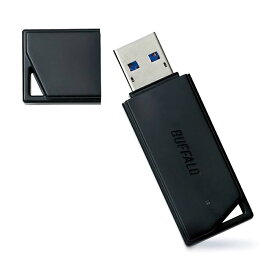 USBメモリ USB 64GB USB3.0 (USB3.1 Gen1) BUFFALO バッファロー 暗号化ソフトSecureLock Mobile2対応 R:70MB/s 小型 軽量 ブラック RUF3-K64GB-BK ◆メ