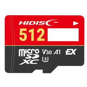 microSD Express 512GB Switch2�Ή� microSDXC HIDISC ���C������ EX UHS-I U3 A1 R:800MB/s W:700MB/s HDMCSDX512GEXSW-WOA ����
