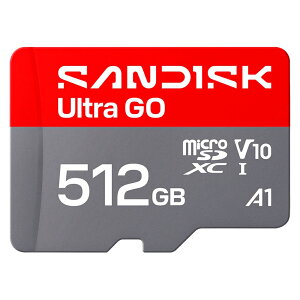 �}�C�N��SD�J�[�h 512GB microSDXC SANDISK �T���f�B�X�N Ultra GO Class10 UHS-I U1 V10 A1 R:190MB/s �C�O���e�[�� SDSQUGN-512G-GN6MN ����