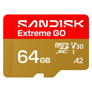 �}�C�N��SD�J�[�h 64GB microSDXC SANDISK �T���f�B�X�N Extreme GO Class10 UHS-I U3 V30 A2 R:170MB/s w:80MB/s �C�O���e�[�� SDSQXGN-064G-GN6MN ����