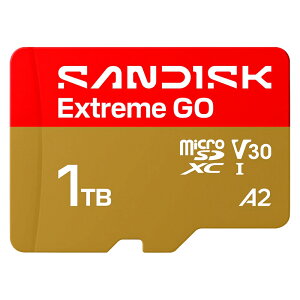�}�C�N��SD�J�[�h 1TB microSDXC SANDISK �T���f�B�X�N Extreme GO Class10 UHS-I U3 V30 A2 R:240MB/s w:160MB/s �C�O���e�[�� SDSQXGN-1T00-GN6MN ���R