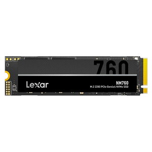 M.2 NVMe SSD 1TB M.2-2280 �����^ Lexar ���L�T�[ NM760 PCIe Gen4 x4 R:5300MB/s W:4500MB/s 3D TLC MTBF150������ �C�O���e�[�� LNM760X001T-RNNNG ���R