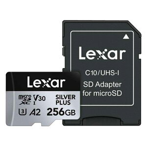 �}�C�N��SD�J�[�h 256GB microSDXC Lexar ���L�T�[ Professional SILVER PLUS Class10 UHS-1 U3 V30 A2 R:205MB/s W:150MB/s �C�O���e�[�� LMSSIPL256G-BNANC ����