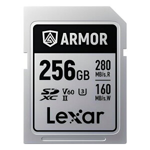 SD�J�[�h 256GB ������ ARMOR SILVER PRO SDXC UHS-II Lexar ���L�T�[ UHS-II U3 V60 R:280MB/s W:160MB/s �h�o �h�� �C�O���e�[�� LSDAMSP256G-RNNNC ���R