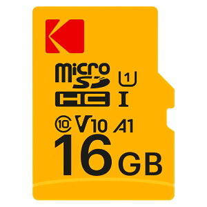 microSDHC 16GB KODAK �R�_�b�N PREMIUM PERFORMANCE CLASS10 UHS-I U1 V10 A1 R:85MB/s W:25MB/s SD�A�_�v�^�t �C�O���e�[�� EKMSDM16GHC10K ����
