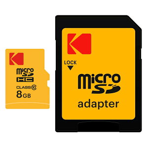 �}�C�N��SD�J�[�h 8GB microSDHC KODAK �R�_�b�N EXTRA PERFORMANCE CLASS10 R:20MB/s SD�A�_�v�^�t �C�O���e�[�� EKMSDM8GHC10CK ����