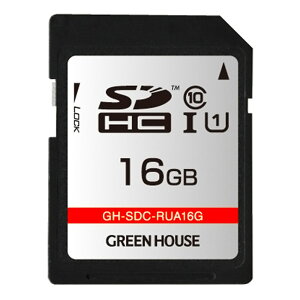 SD�J�[�h 16GB SDHC �O���[���n�E�X Class10 UHS-I R:70MB/s W:20MB/s �f�[�^�����T�[�r�X�t ���{��p�b�P�[�W GH-SDC-RUA16G ����