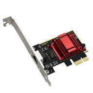 2.5GbE 有線LANカード 2500BASE-T マルチギガビットLANアダプタ PCI Express x1 miwakura Realtek 8125チ…