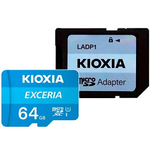 �}�C�N��SD�J�[�h 64GB microSDXC KIOXIA �L�I�N�V�A EXCERIA CLASS10 UHS-I R:100MB/s SD�A�_�v�^�t �C�O���e�[�� LMEX1L064GG2 ����