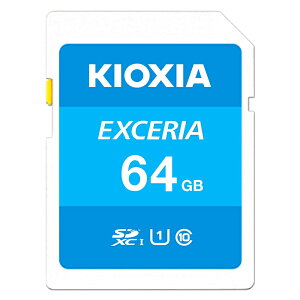 SD�J�[�h SD 64GB SDXC KIOXIA �L�I�N�V�A EXCERIA Class10 UHS-I U1 R:100MB/s �C�O���e�[�� LNEX1L064GC4 ����