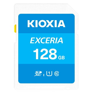 SD�J�[�h 128GB SDXC�J�[�h KIOXIA �L�I�N�V�A �����Ń����� EXCERIA Class10 UHS-I U1 R:100MB/s ���{��p�b�P�[�W KLNEA128G ����