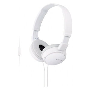 �w�b�h�z�� �܂��ݎ� MDR-ZX110AP SONY �\�j�[ �L�� ���_�C�i�~�b�N�^ 3.5mm�~�j�v���O �R���p�N�g�݌v �����R�� �}�C�N�t ���s�A���i �z���C�g MDR-ZX110AP/WZ ���R