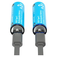 充電池 単3形 2本 乾電池式リチウムイオンバッテリー HIDISC 磁気研究所 出力1.5V/1.5A USB充電式(Type-C…
