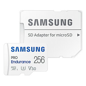 �}�C�N��SD�J�[�h 256GB ���ϋv microSDXC Samsung �T���X�� PRO Endurance Class10 UHS-I U3 V30 4K R:100MB/s W:40MB/s SD�A�_�v�^ �C�O���e�[�� MB-MJ256KA/CN ����