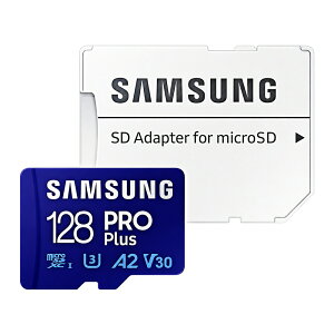 �}�C�N��SD�J�[�h 128GB microSDXC Samsung �T���X�� PRO Plus Class10 UHS-I U3 V30 A2 R:180MB/s W:130MB/s SD�A�_�v�^�t �C�O���e�[�� MB-MD128SA/CN ����