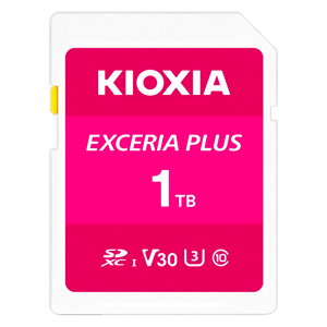 SD�J�[�h 1TB SDXC KIOXIA �L�I�N�V�A EXCERIA PLUS Class10 UHS-I U3 V30 R:100MB/s W:85MB/s �C�O���e�[�� LNPL1M001TG4 ���R