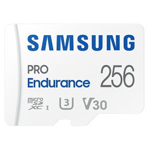 microSDXC�J�[�h 256GB ���ϋv Samsung �T���X�� PRO Endurance Class10 UHS-I U3 V30 4K R:100MB/s W:40MB/s SD�A�_�v�^ �C�O���e�[�� MB-MJ256KA/APC ���R
