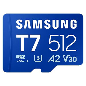 �}�C�N��SD�J�[�h 512GB microSDXC Samsung �T���X�� T7 R:170MB/s W:130MB/s Class10 UHS-I U3 V30 A2 �C�O���e�[�� MB-MB512T/WW ����
