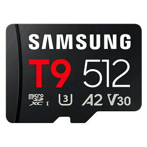 �}�C�N��SD�J�[�h 512GB microSDXC Samsung �T���X�� T9 R:200MB/s W:130MB/s Class10 UHS-I U3 V30 A2 �C�O���e�[�� MB-MH512T/WW ���R