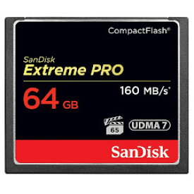 64GB コンパクトフラッシュ CFカード SanDisk サンディスク Extreme Pro 160MB/s 1067倍速 UDMA7 海外リテール SDCFXPS-064G-X46 ◆メ