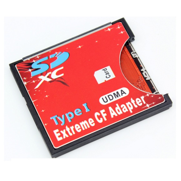 CFアダプター EXTREME 手持ちの標準サイズSDをCFカードTypeIに変換 EXCFAD-SD 海外リテール ◆メ