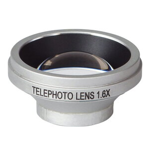テレコンバーター スマホレンズ 焦点距離1.6倍 AGOR スマートフォン用 望遠レンズ 1.6x マグネット取付式 シルバー KTDF-HCM-T16SV ◆宅 【楽天ロジ発送】