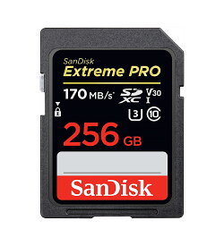 256GB SDXCカード SDカード SanDisk サンディスク Extreme Pro UHS-I U3 V30 4K R:170MB/s W:90MB/s 海外リテール SDSDXXY-256G-GN4IN ◆メ