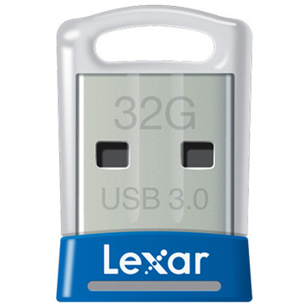 USBメモリ USB 32GB USB3.0 Lexar レキサー JumpDrive S45 超小型 高速転送 R:150MB s ブルー 海外リテール LJDS45-32GABNL ◆メ