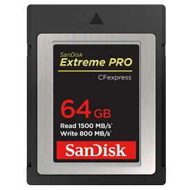 CFexpress 64GB Type B カード Extreme PRO SanDisk サンディスク RAW 4K対応 R:1500MB/s W:800MB/s 海外リテール SDCFE-064G-GN4NN ◆メ