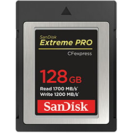 CFexpress 128GB Type B カード Extreme PRO SanDisk サンディスク RAW 4K対応 R:1700MB/s W:1200MB/s 海外リテール SDCFE-128G-GN4NN ◆メ