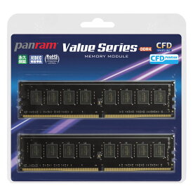 16GB 2枚組 DDR4 デスクトップ用メモリ CFD Panram DDR4-3200 288pin DIMM 16GBx2(計32GB) W4U3200PS-16G ◆メ