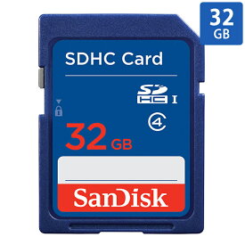 SDカード SD 32GB SDHC SanDisk サンディスク CLASS4 海外リテール SDSDB-032G-B35 ◆メ