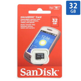 マイクロSDカード microSD 32GB microSDカード microSDHC SanDisk サンディスク CLASS4 海外リテール SDSDQM-032G-B35 ◆メ