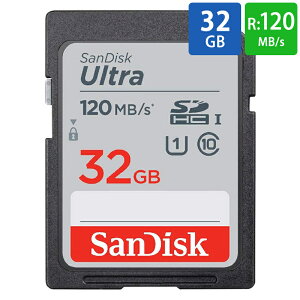 SDJ[h SD 32GB SDHC SanDisk TfBXN Ultra UHS-I U1 R:120MB/s COe[ SDSDUN4-032G-GN6IN 
