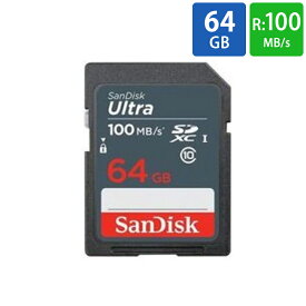 SDカード SD 64GB SDXC SanDisk サンディスク Ultra UHS-I U1 R:100MB/s 海外リテール SDSDUNR-064G-GN3IN ◆メ