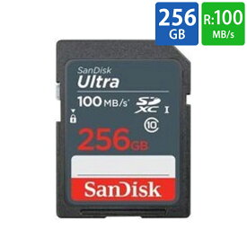 SDカード SD 256GB SDXC SanDisk サンディスク Ultra UHS-I U1 R:100MB/s 海外リテール SDSDUNR-256G-GN3IN ◆メ