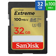 SDカード SD 32GB SDHC SanDisk サンディスク Extreme Class10 UHS-I U3 V30 4K R:100MB/s W:60MB/s 海外…