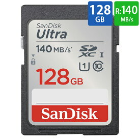 SDカード SD 128GB SDXC SanDisk サンディスク Ultra UHS-I U1 R:140MB/s 海外リテール SDSDUNB-128G-GN6IN ◆メ