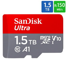 マイクロSDカード 1.5TB microSD microSDXC SanDisk サンディスク Ultra Class10 UHS-I A1 R:150MB/s Nintendo Switch動作確認済 海外リテール SDSQUAC-1T50-GN6MN ◆宅