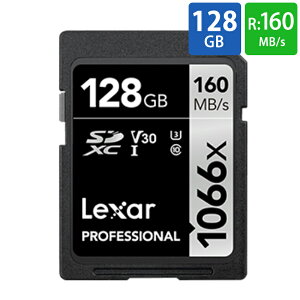 SDJ[h SD 128GB SDXC Lexar LT[ Professional Silver 1066x Class10 UHS-1 U3 V30 R:160MB/s W:120MB/s COe[ LSD1066128G-BNNNG 
