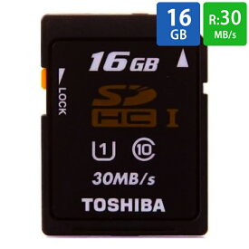SDカード 16GB TOSHIBA 東芝 旧東芝メモリ 日本製 SDHC Class10 UHS-1 U1 R:30MB/s 海外リテール SD-K016GR7AR30 ◆メ
