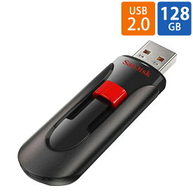 USBメモリ USB 128GB SanDisk サンディスク USB Flash Drive Cruzer Glide USB2.0 海外リテール SDCZ60-128G-B35 ◆メ