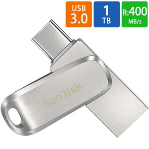 USB USB 1TB USB3.1 Gen1(USB3.0)-A/Type-C RlN^ SanDisk TfBXN Ultra Dual Drive Luxe R:400MB/s ] S COe[ SDDDC4-1T00-G46 